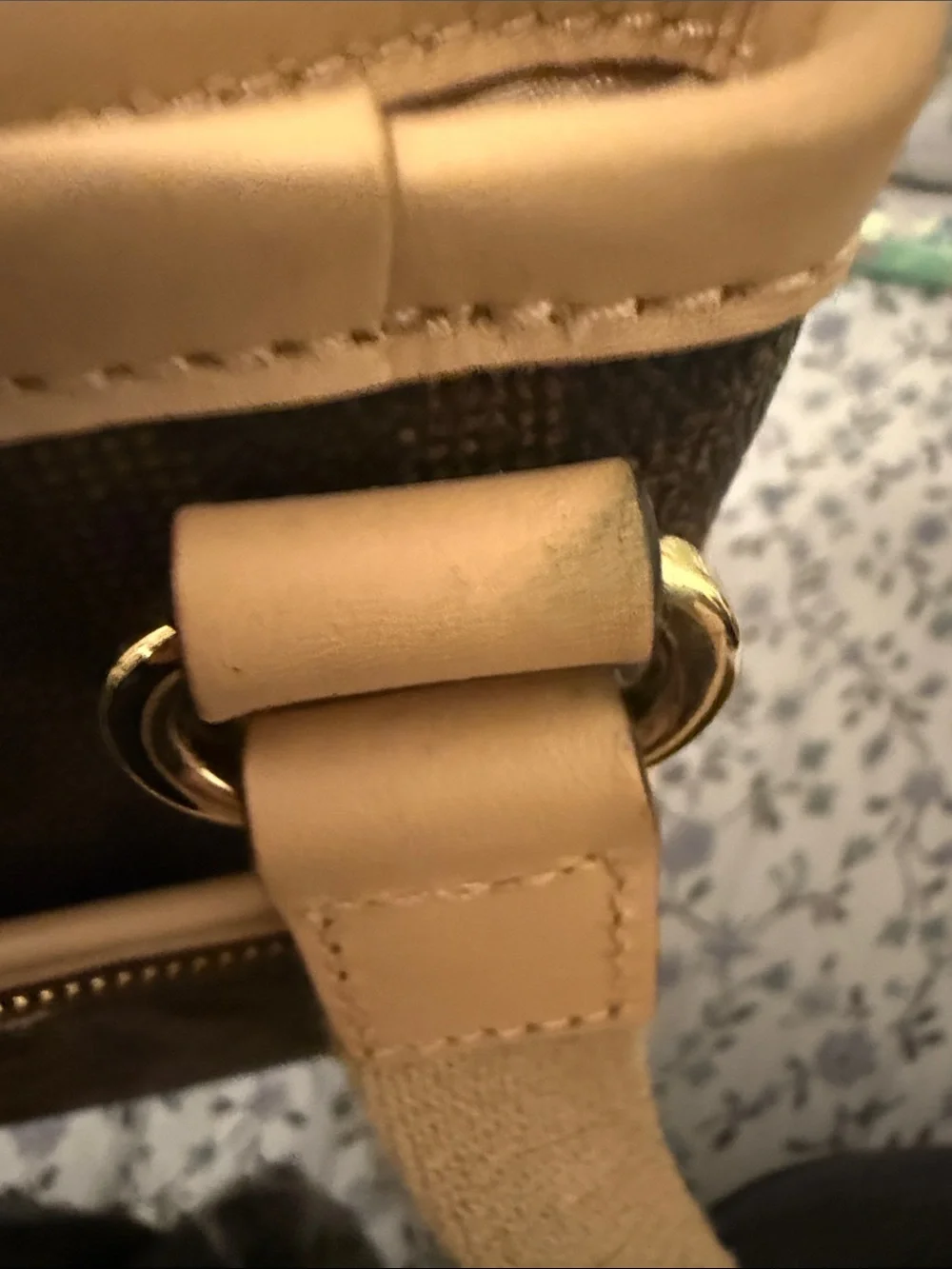 Michael Kors Dark Brown monogram messenger